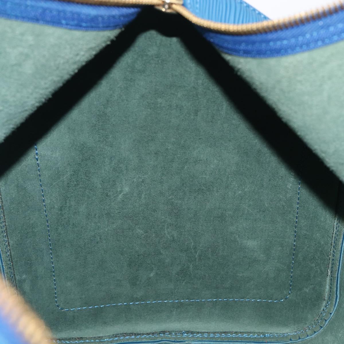 LOUIS VUITTON Epi Keepall 50 Boston Bag Blue M42965 LV Auth 203098V