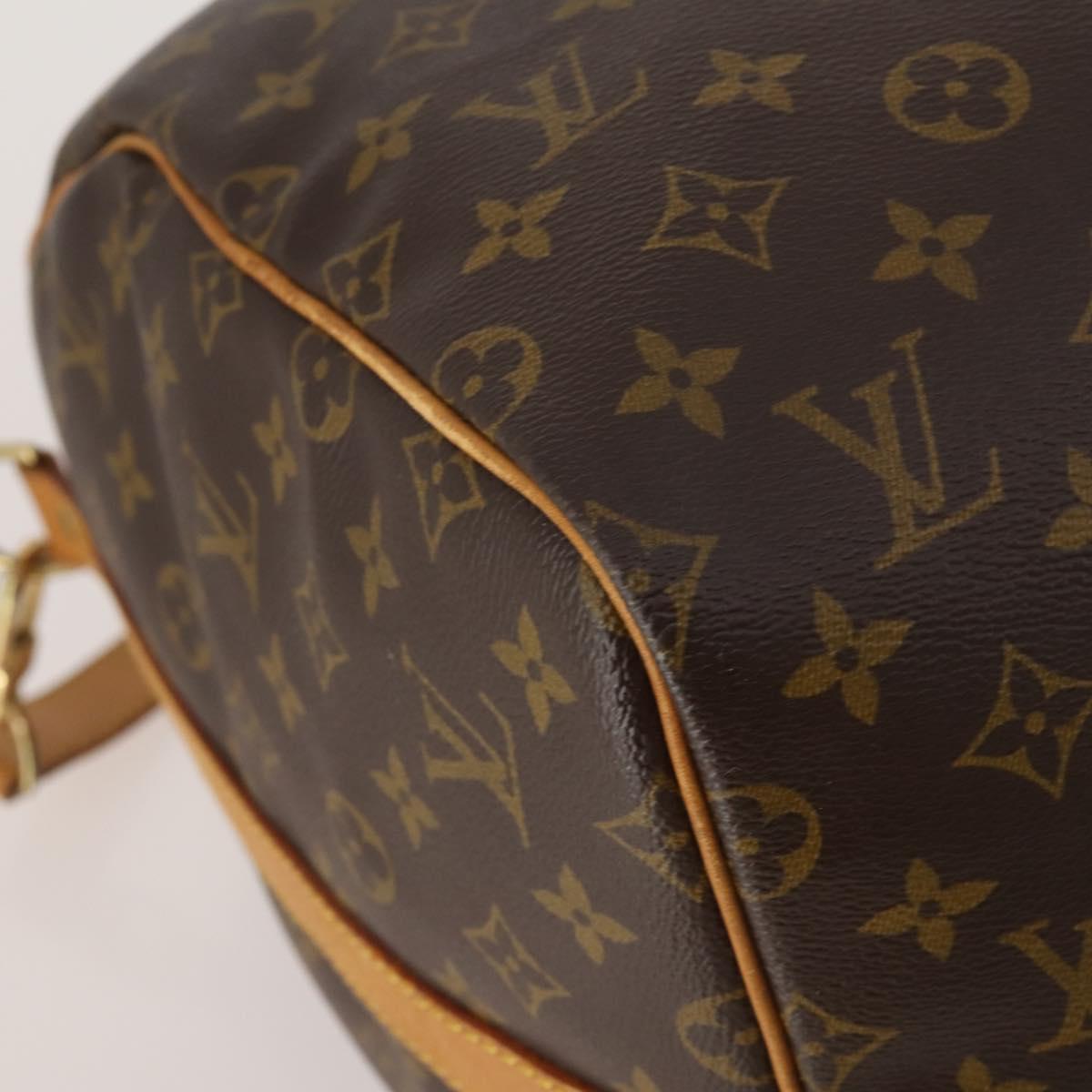 LOUIS VUITTON Monogram Keepall Bandouliere 55 Boston Bag M41414 LV Auth 203099A