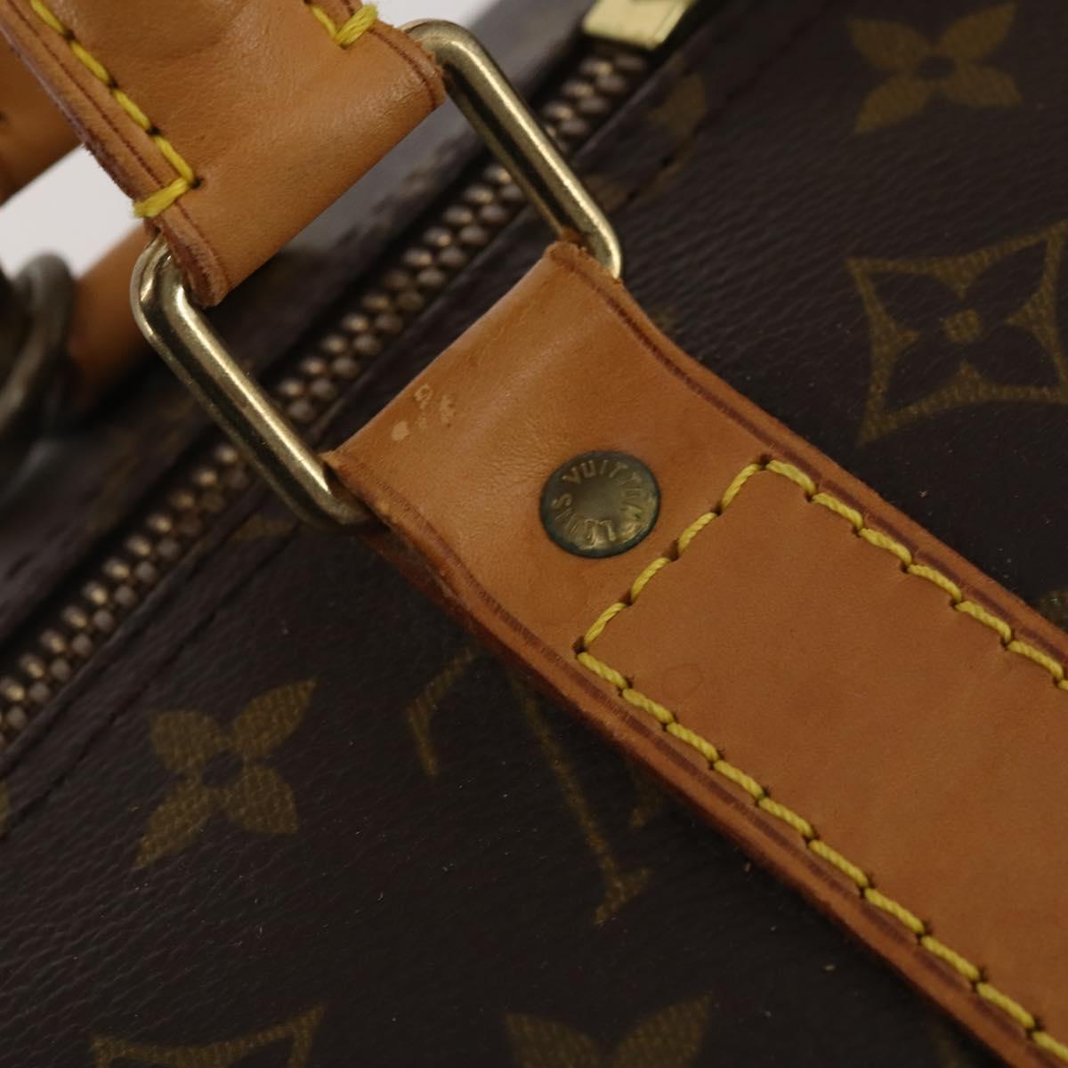 LOUIS VUITTON Monogram Keepall Bandouliere 55 Boston Bag M41414 LV Auth 203099A