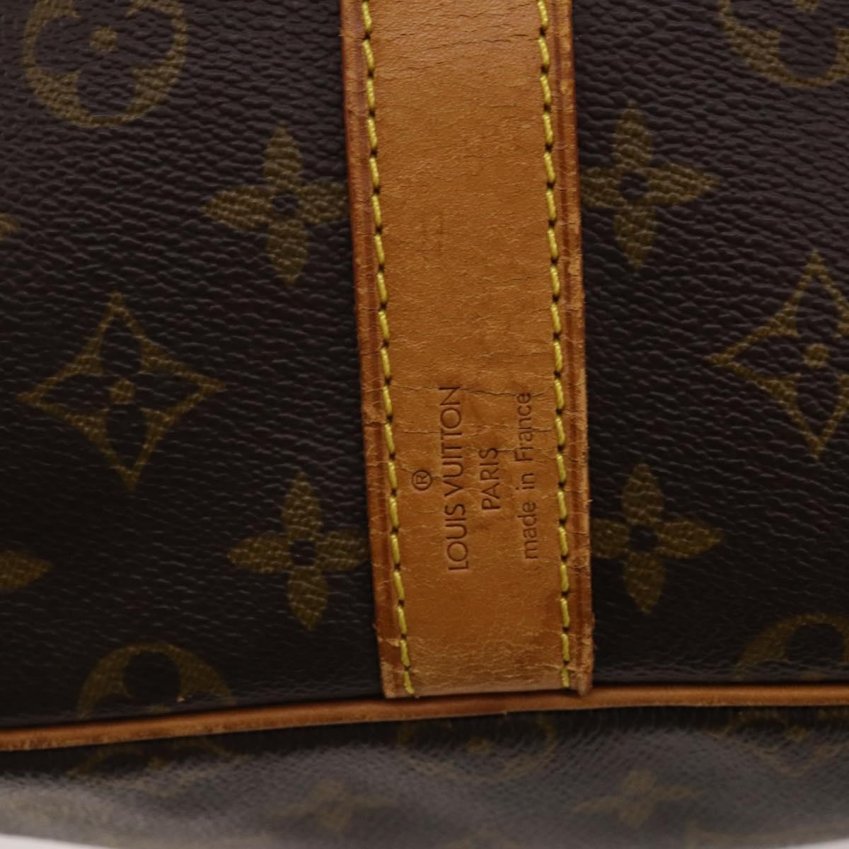 LOUIS VUITTON Monogram Keepall Bandouliere 55 Boston Bag M41414 LV Auth 203099A