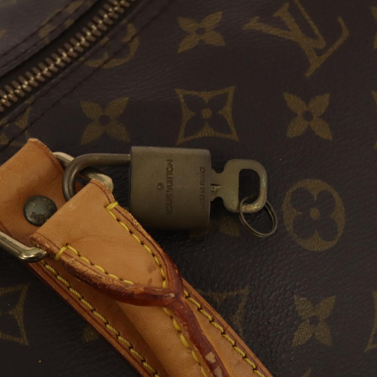 LOUIS VUITTON Monogram Keepall Bandouliere 55 Boston Bag M41414 LV Auth 203099A