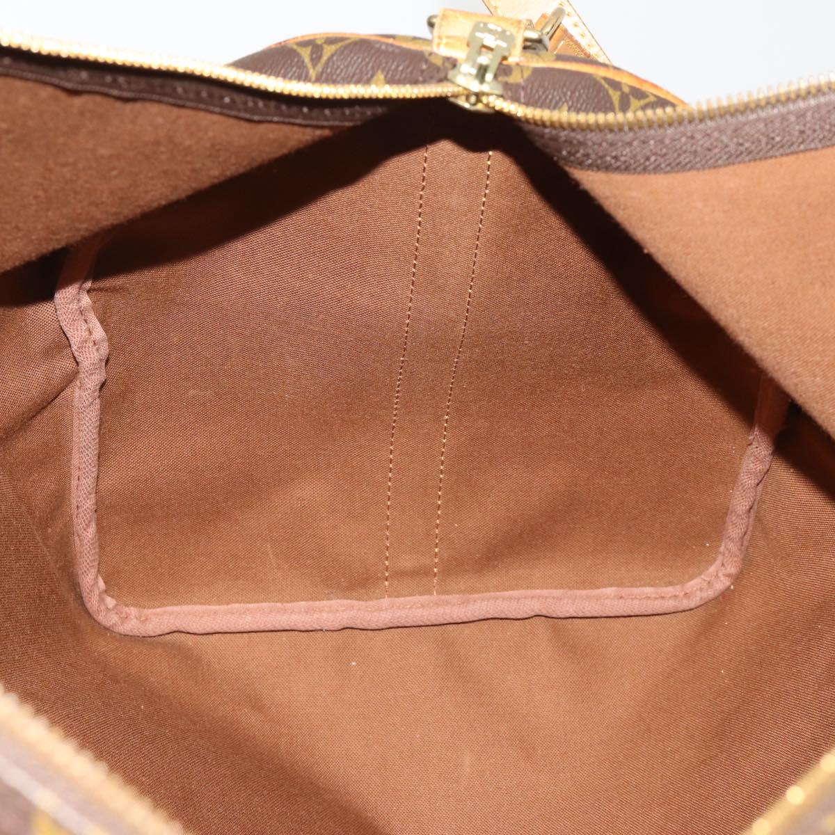 LOUIS VUITTON Monogram Keepall Bandouliere 55 Boston Bag M41414 LV Auth 203099A