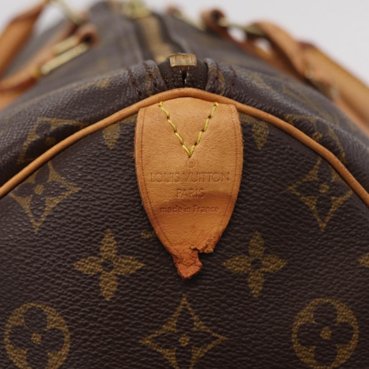 LOUIS VUITTON Monogram Keepall 55 Boston Bag M41424 LV Auth 203102A