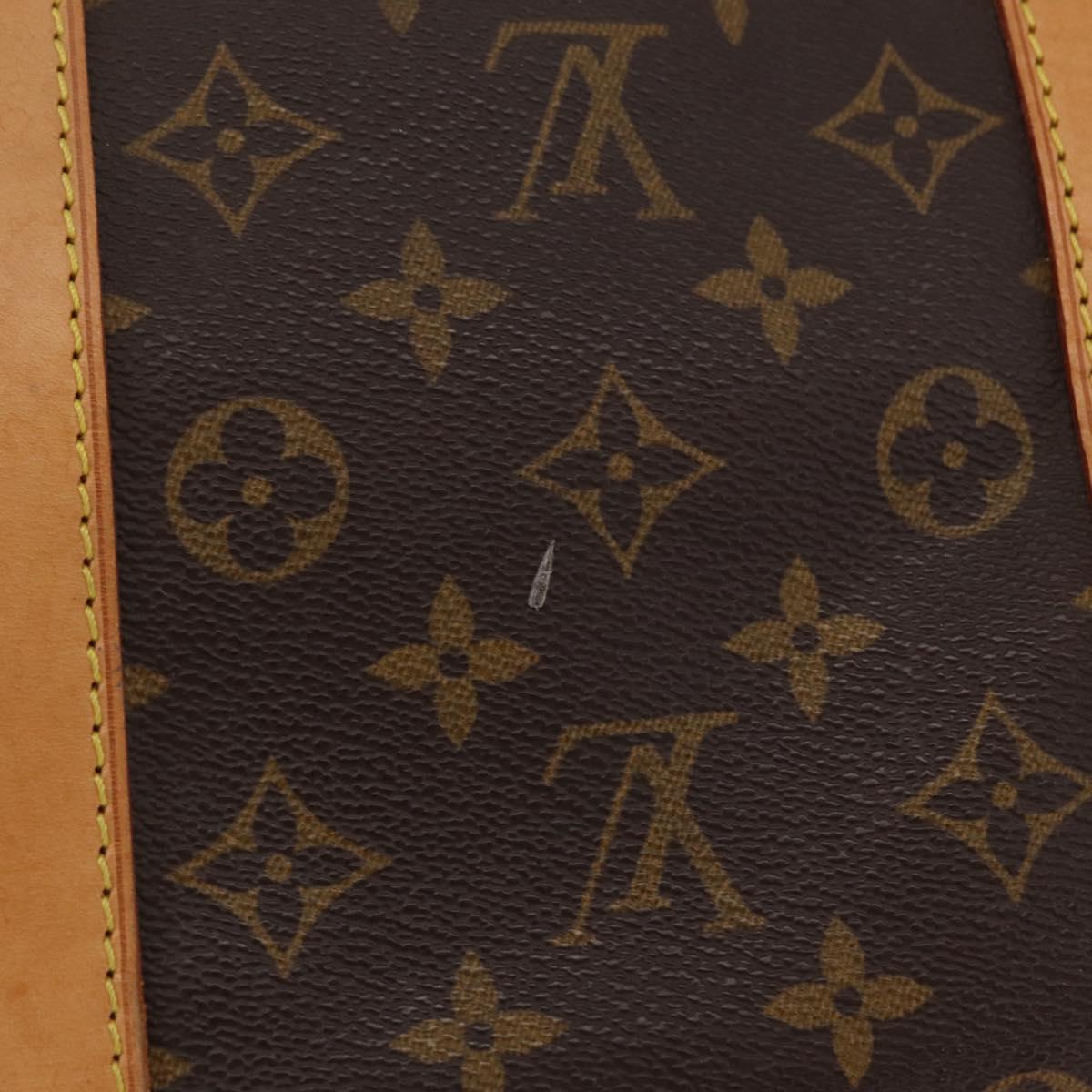 LOUIS VUITTON Monogram Keepall 55 Boston Bag M41424 LV Auth 203102A