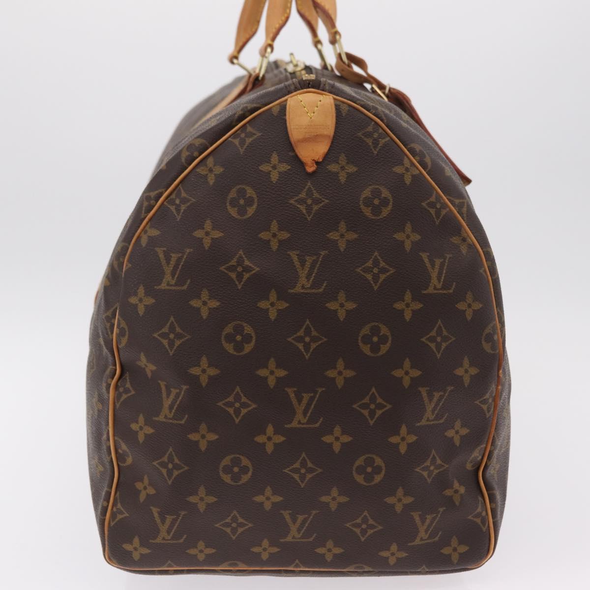 LOUIS VUITTON Monogram Keepall 55 Boston Bag M41424 LV Auth 203102A