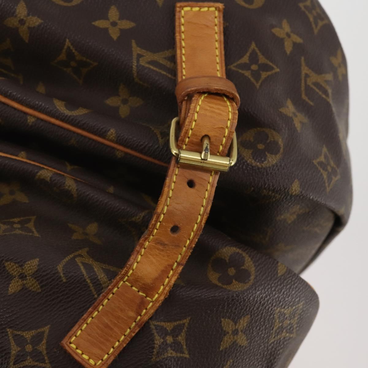 LOUIS VUITTON Monogram Saumur 35 Shoulder Bag M42254 LV Auth 203105