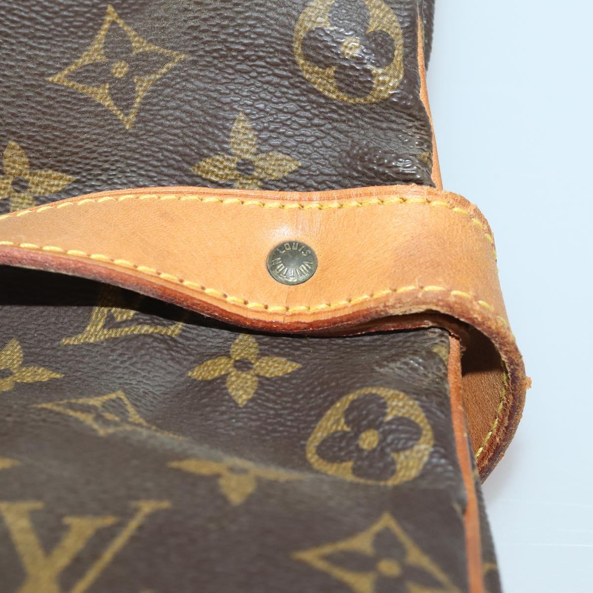 LOUIS VUITTON Monogram Saumur 35 Shoulder Bag M42254 LV Auth 203105