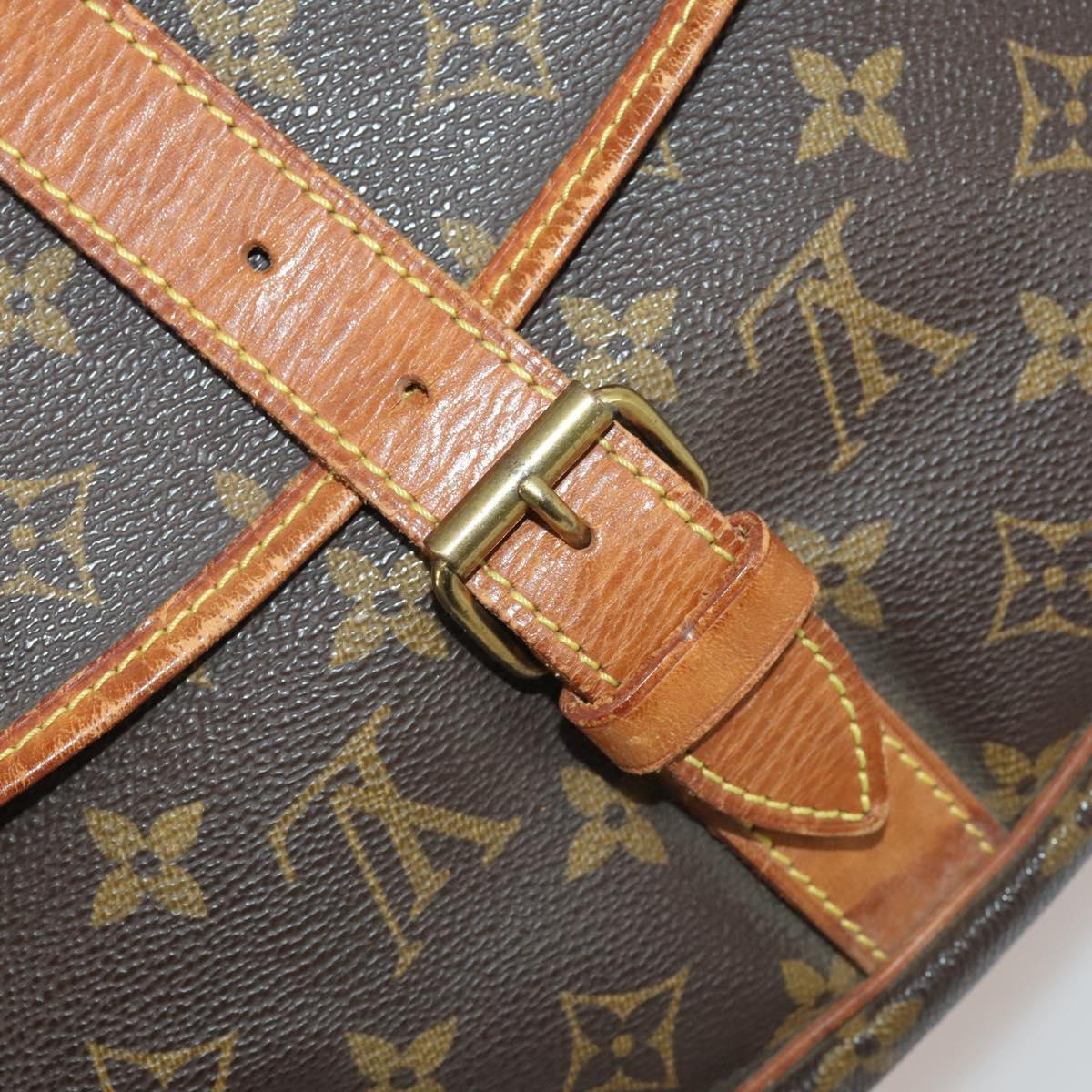 LOUIS VUITTON Monogram Saumur 35 Shoulder Bag M42254 LV Auth 203105