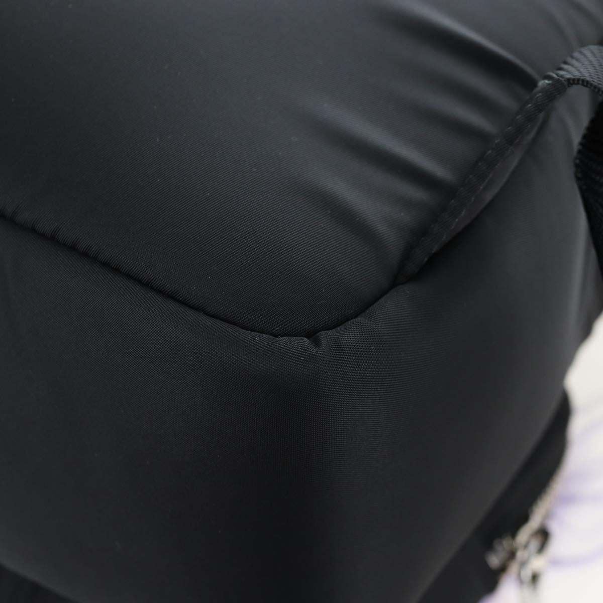 PRADA Frankenstein Backpack Nylon Black Purple Auth 203108M