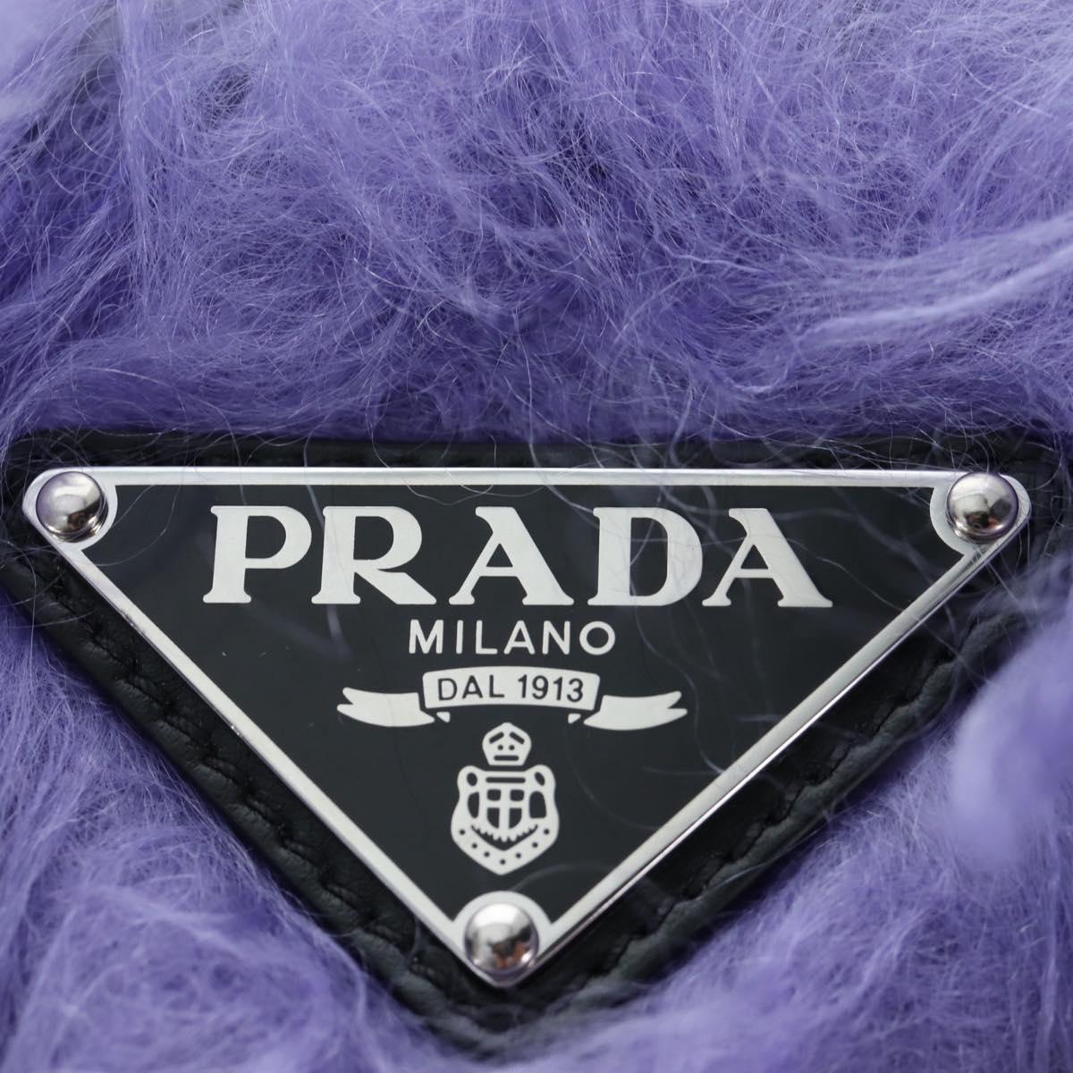 PRADA Frankenstein Backpack Nylon Black Purple Auth 203108M