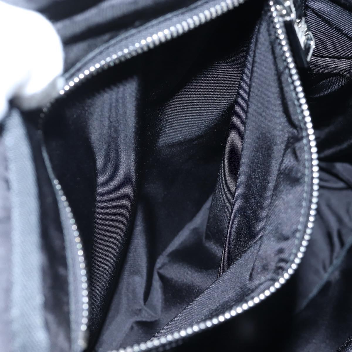 PRADA Frankenstein Backpack Nylon Black Purple Auth 203108M