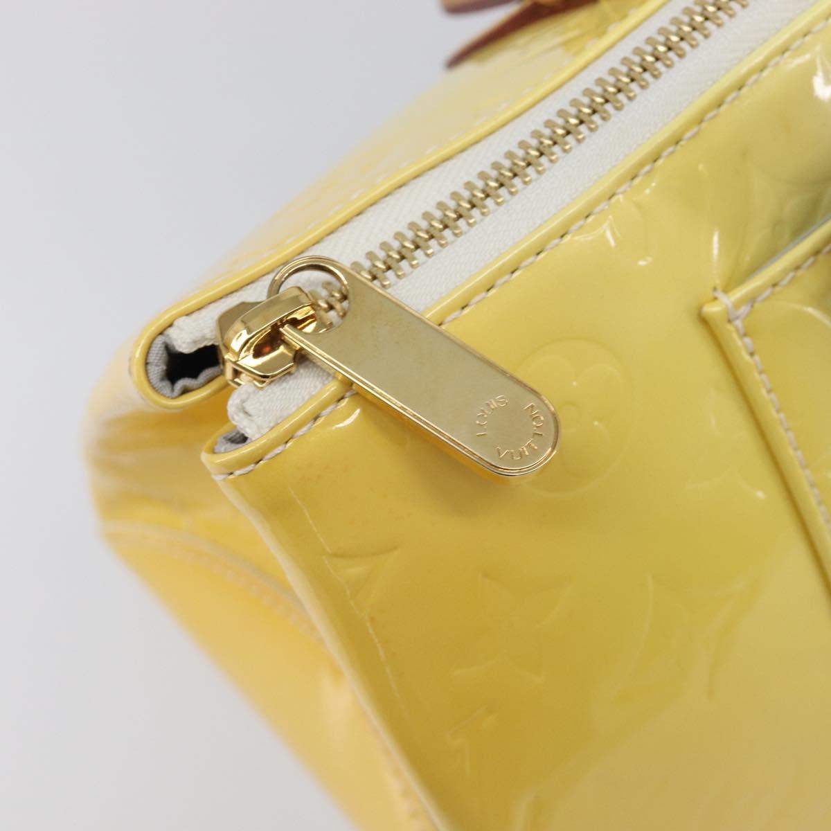 LOUIS VUITTON Vernis Rosewood Avenue Hand Bag Perle M93508 LV Auth 203109V