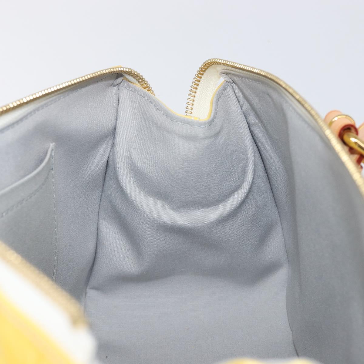 LOUIS VUITTON Vernis Rosewood Avenue Hand Bag Perle M93508 LV Auth 203109V