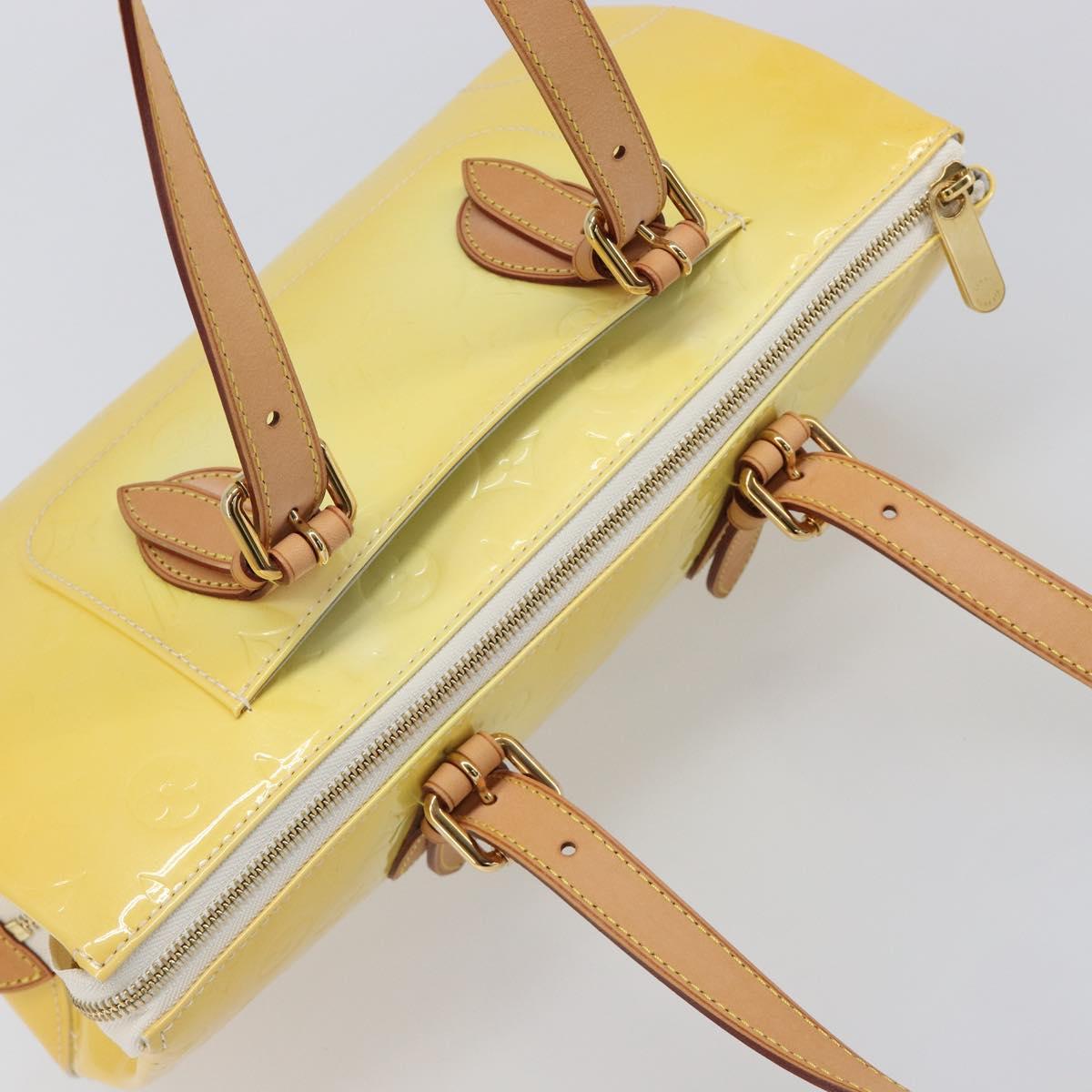LOUIS VUITTON Vernis Rosewood Avenue Hand Bag Perle M93508 LV Auth 203109V