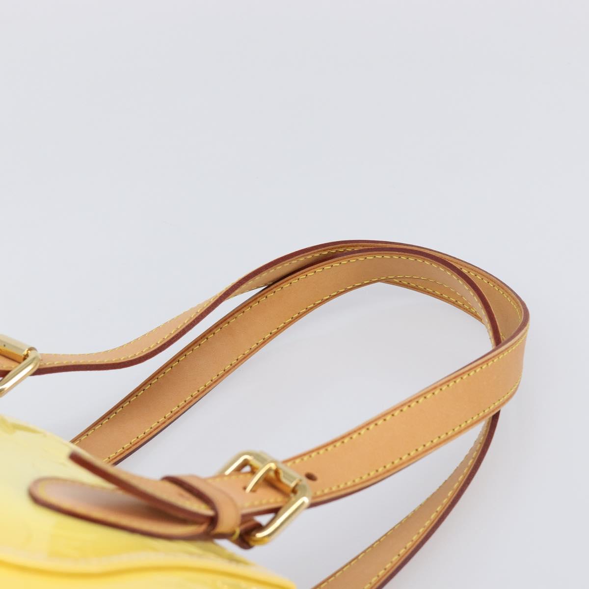 LOUIS VUITTON Vernis Rosewood Avenue Hand Bag Perle M93508 LV Auth 203109V