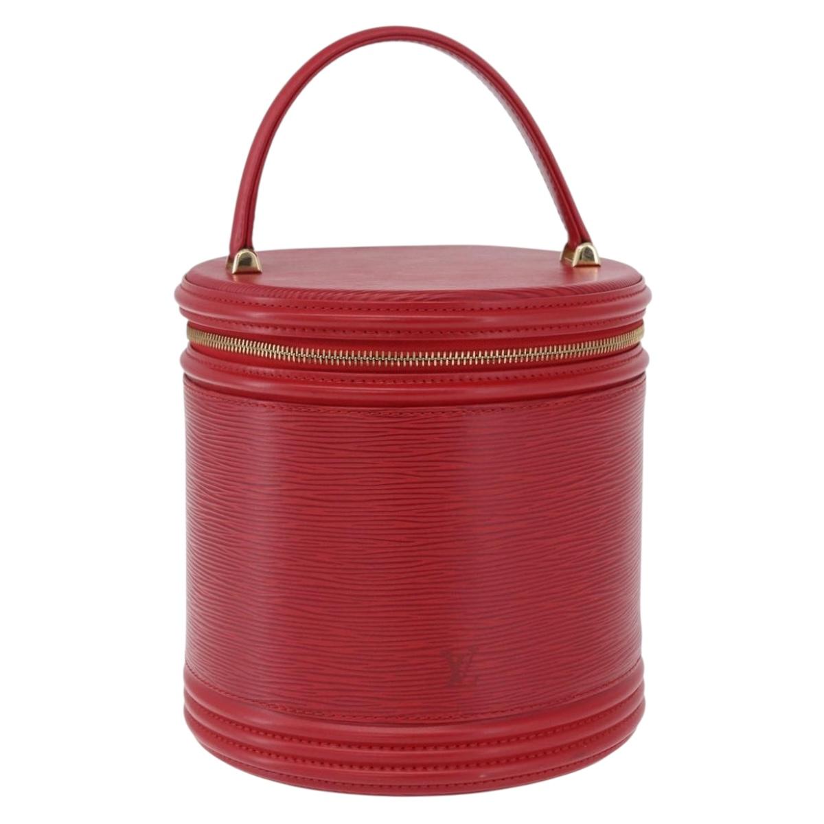 LOUIS VUITTON Epi Cannes Hand Bag Red M48037 LV Auth 203110V