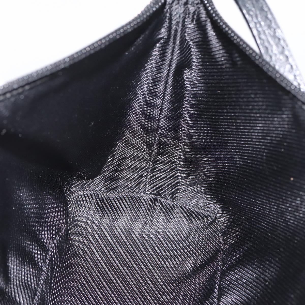 GUCCI GG Canvas Accessory Pouch Black 07198 Auth 203111A
