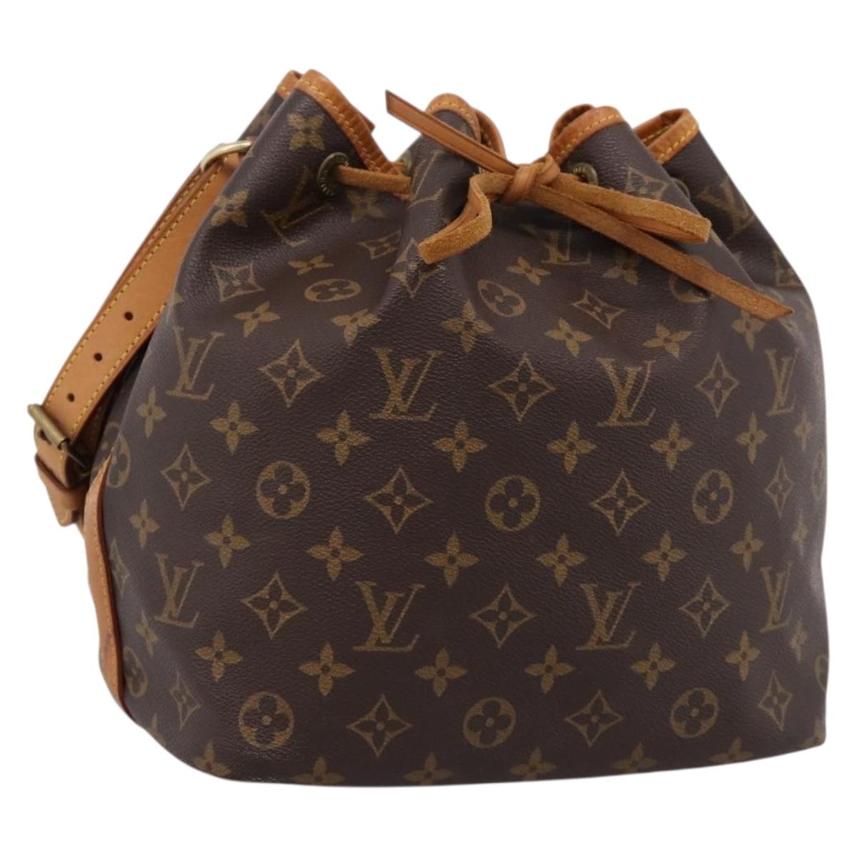 LOUIS VUITTON Monogram Petit Noe Shoulder Bag M42226 LV Auth 203112V