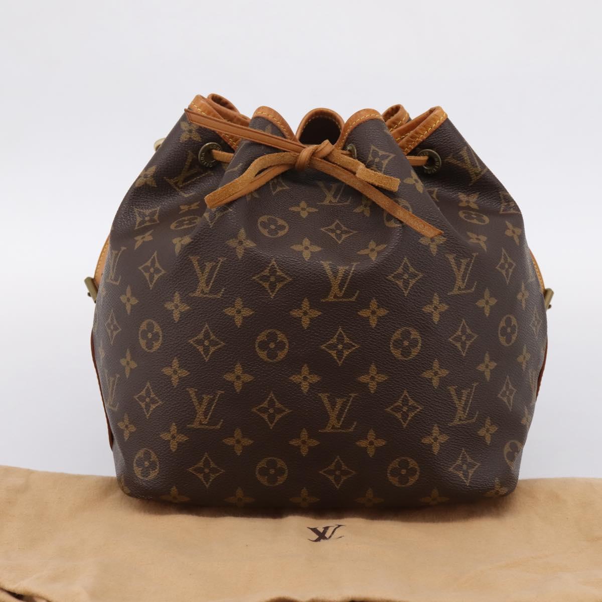 LOUIS VUITTON Monogram Petit Noe Shoulder Bag M42226 LV Auth 203112V