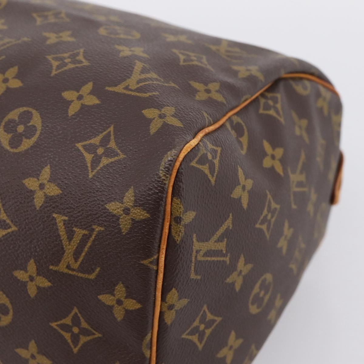 LOUIS VUITTON Monogram Speedy 30 Hand Bag M41526 LV Auth 203121