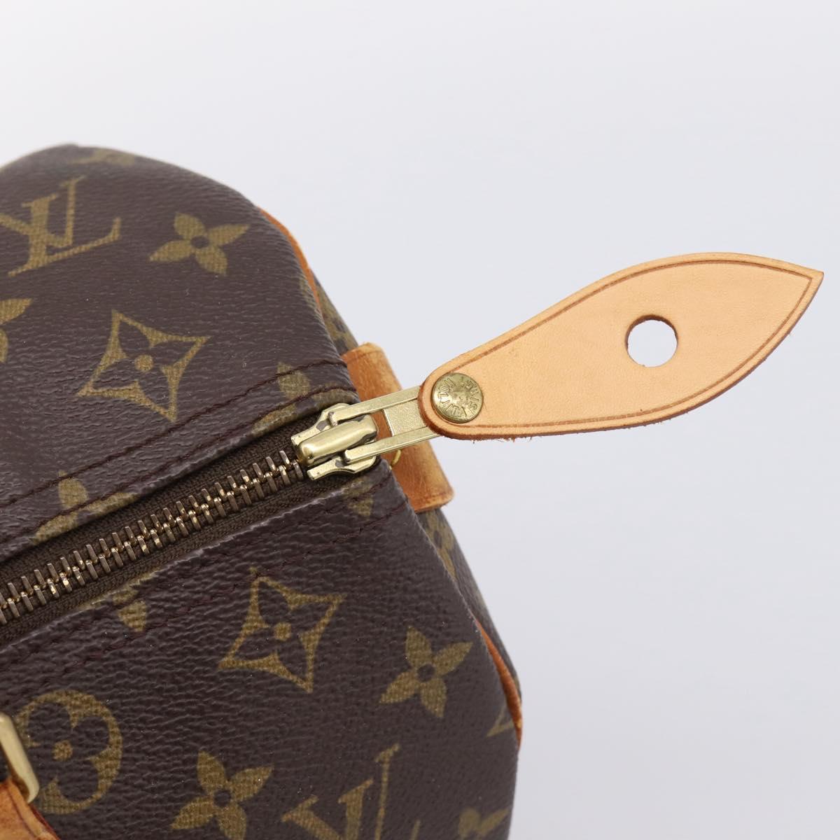LOUIS VUITTON Monogram Speedy 30 Hand Bag M41526 LV Auth 203121