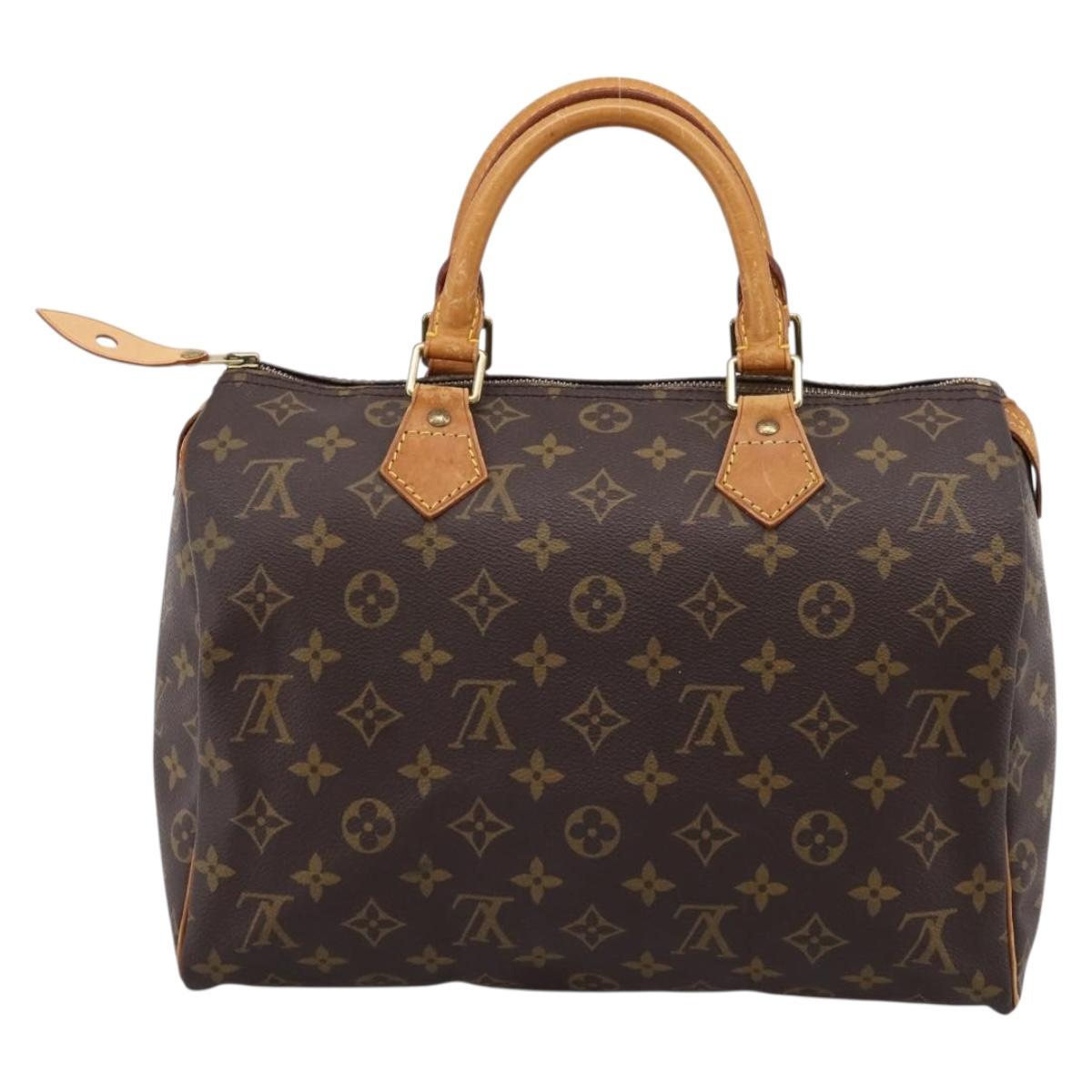 LOUIS VUITTON Monogram Speedy 30 Hand Bag M41526 LV Auth 203121