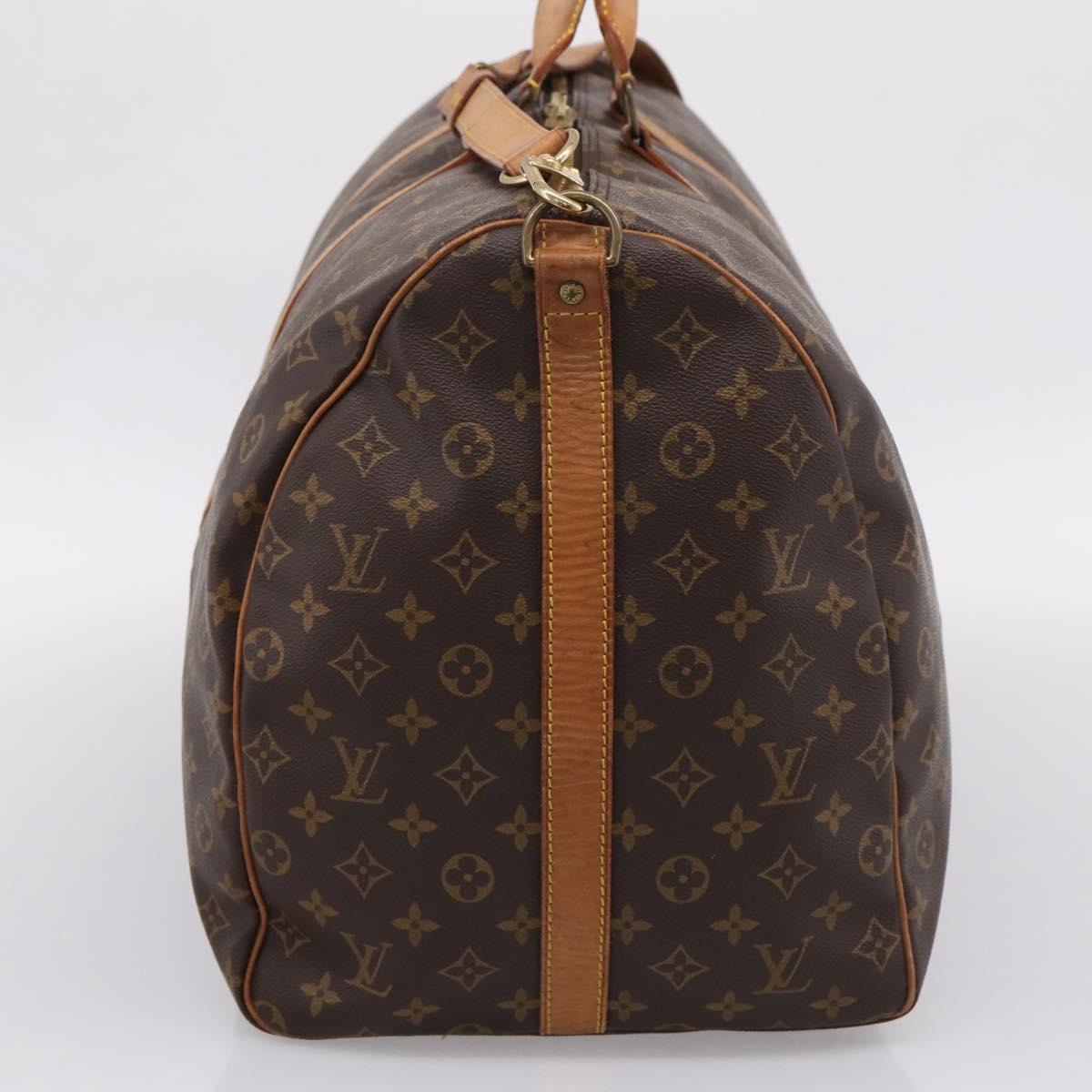 LOUIS VUITTON Monogram Keepall Bandouliere 60 Boston Bag M41412 LV Auth 203122A