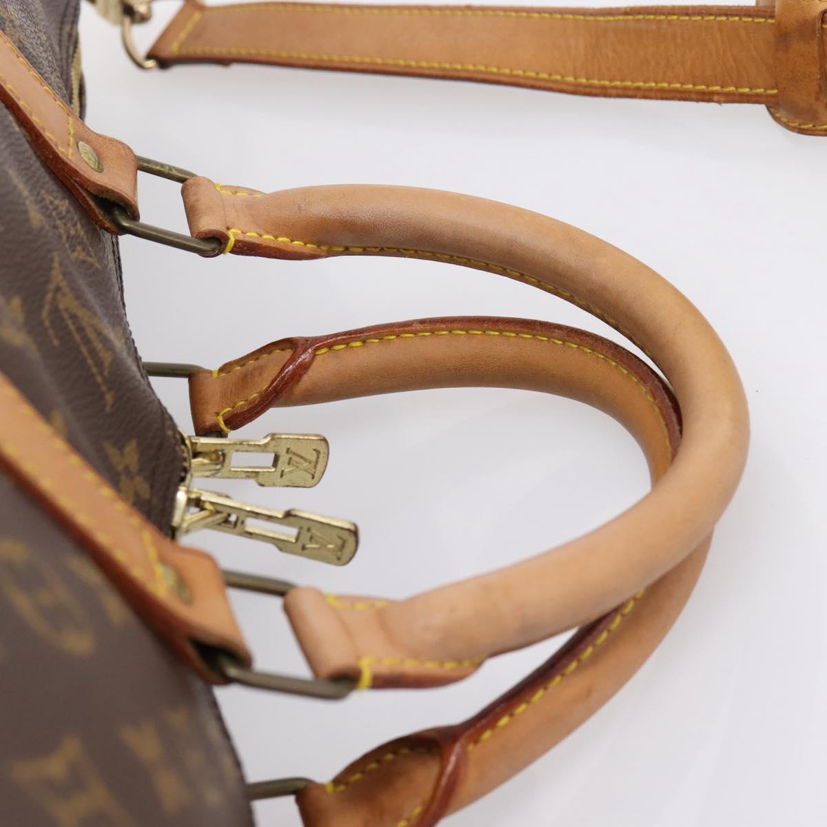 LOUIS VUITTON Monogram Keepall Bandouliere 60 Boston Bag M41412 LV Auth 203122A