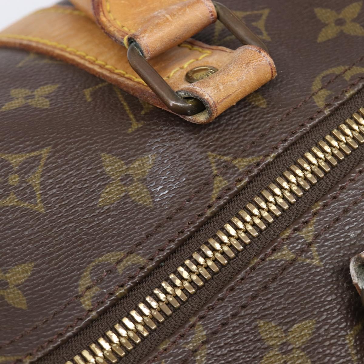 LOUIS VUITTON Monogram Keepall 55 Boston Bag M41424 LV Auth 203123