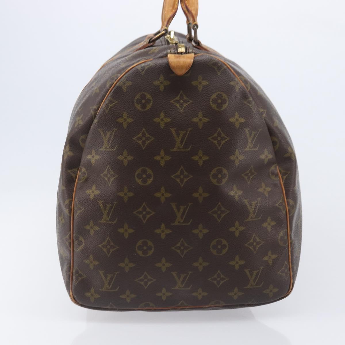 LOUIS VUITTON Monogram Keepall 55 Boston Bag M41424 LV Auth 203123