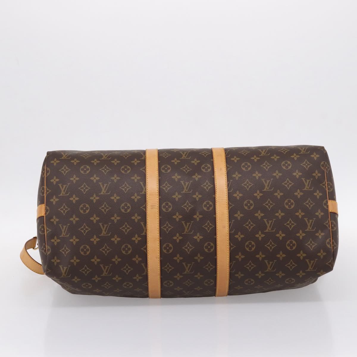 LOUIS VUITTON Monogram Keepall Bandouliere55 Boston Bag M41414 LV Auth 203124A