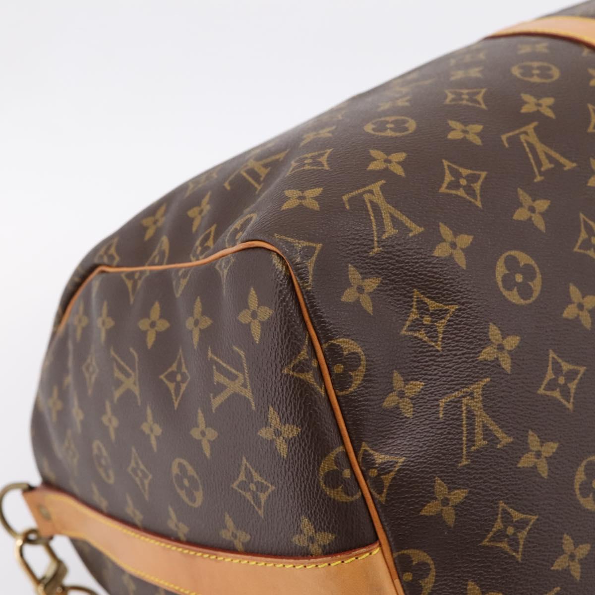 LOUIS VUITTON Monogram Keepall Bandouliere55 Boston Bag M41414 LV Auth 203124A