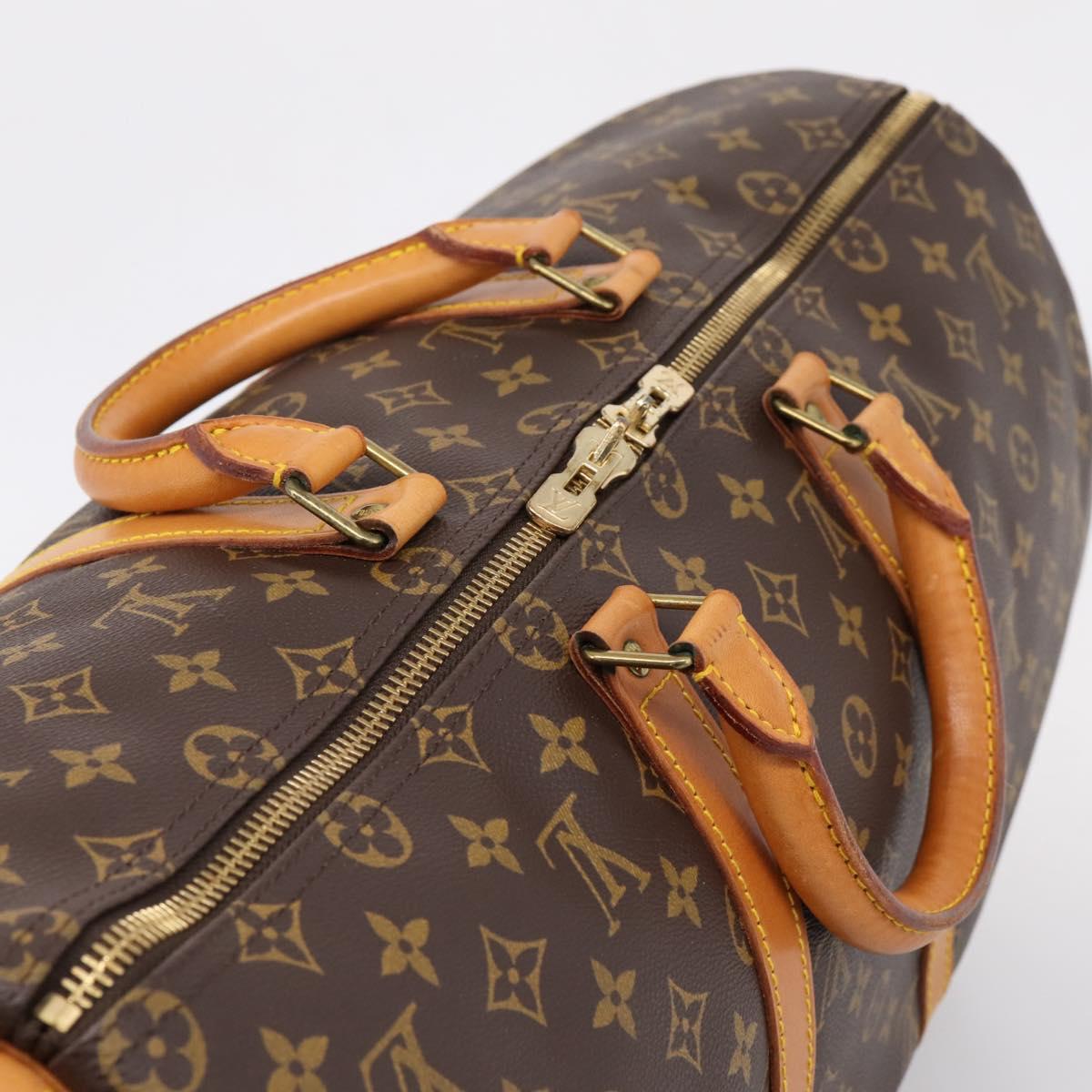 LOUIS VUITTON Monogram Keepall 50 Boston Bag M41426 LV Auth 203125V