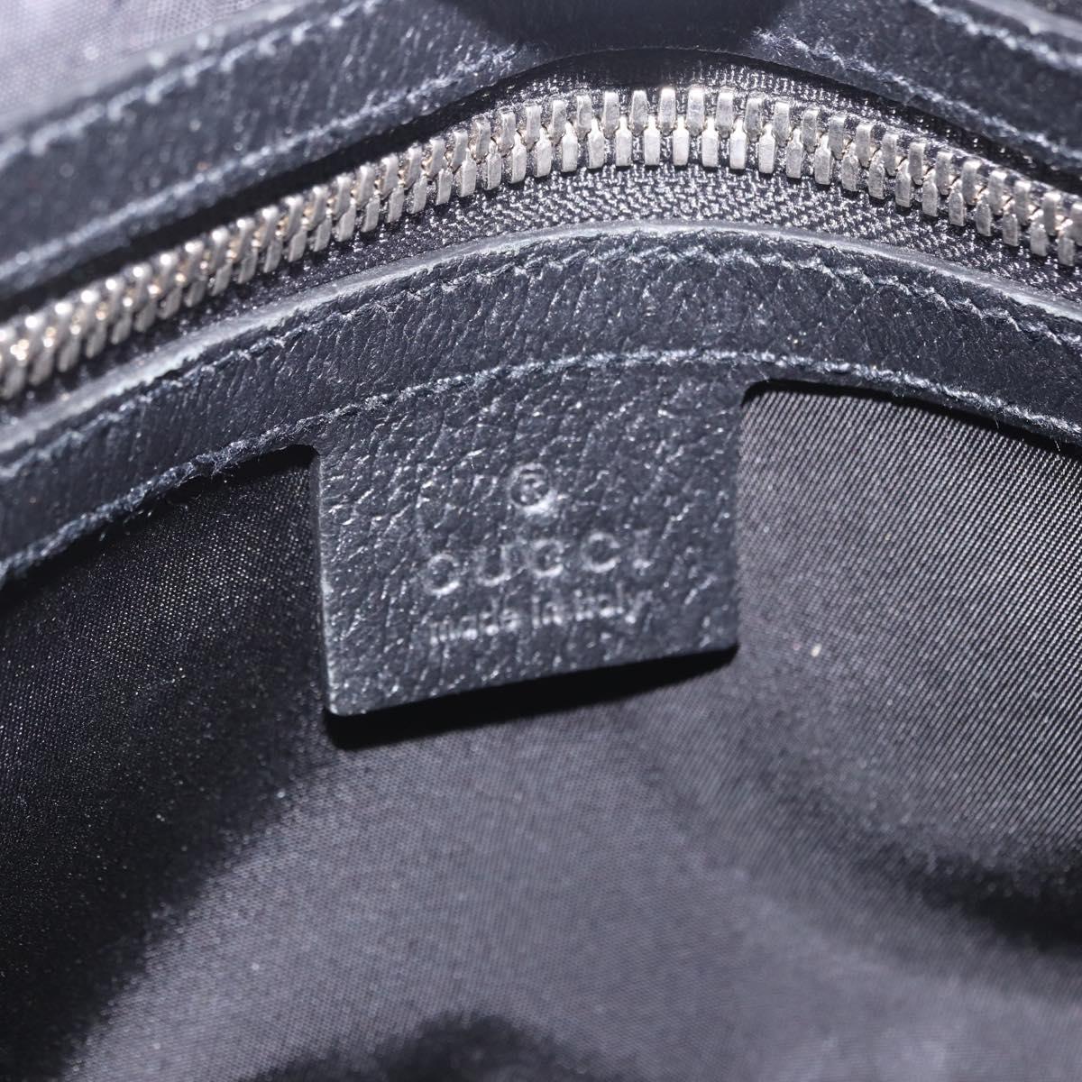 GUCCI GG Canvas Off The Grid Waist Bag Black Silver 631341 Auth 203130A