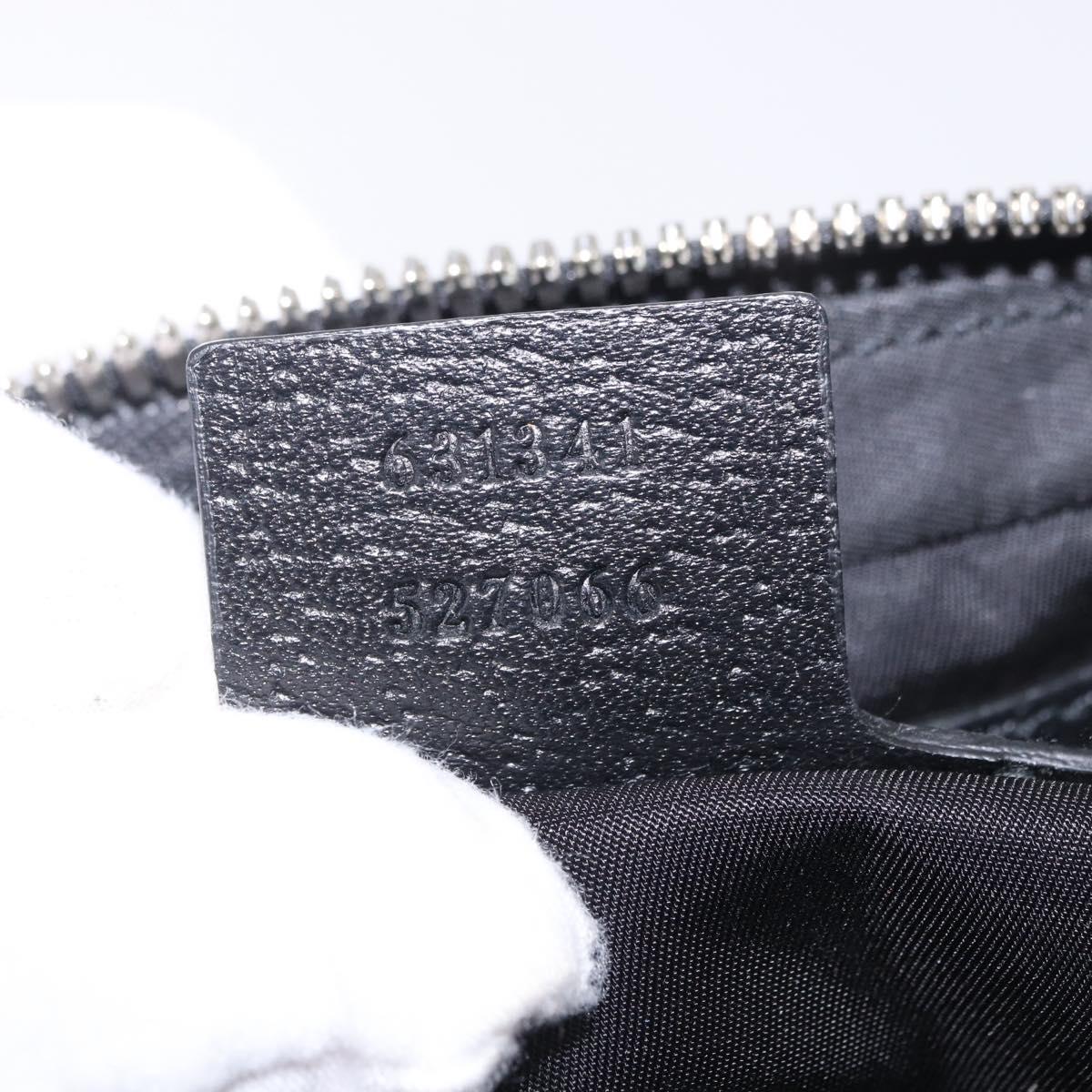 GUCCI GG Canvas Off The Grid Waist Bag Black Silver 631341 Auth 203130A
