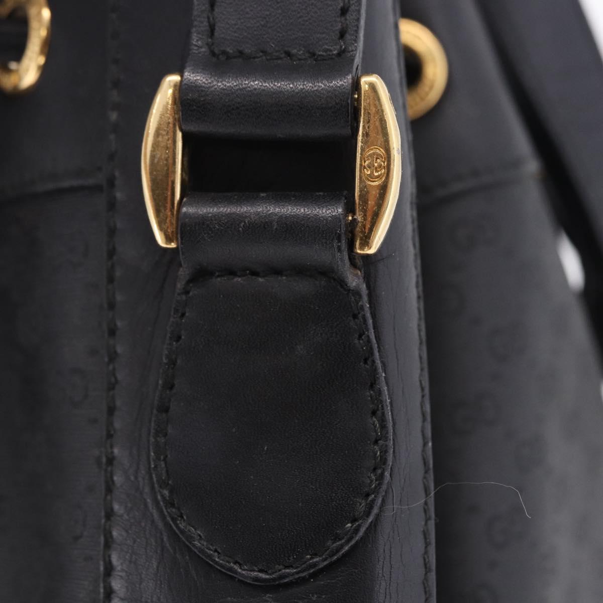 GUCCI Micro GG Supreme Web Sherry Line Bag PVC Black 001 116 0933 Auth 203142