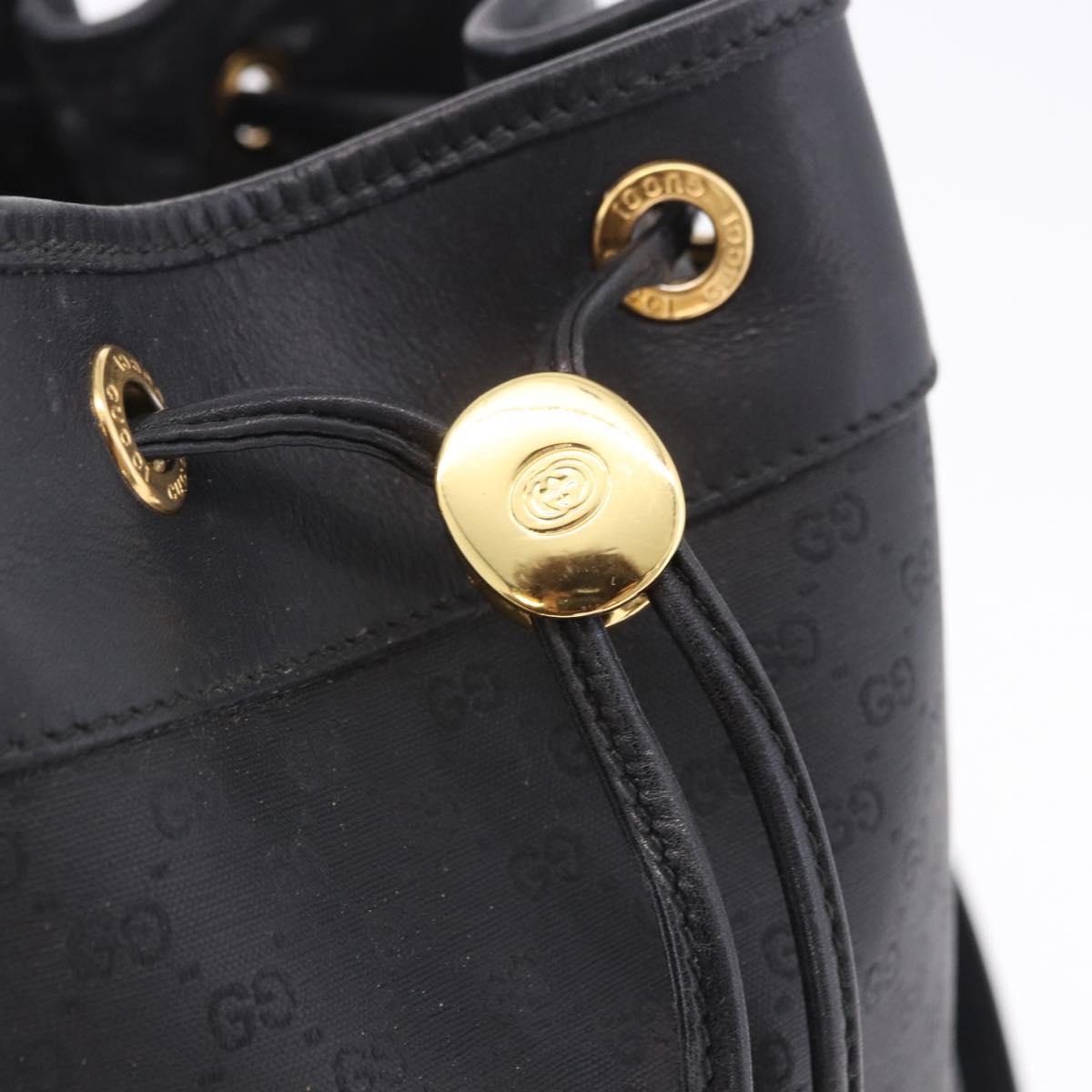 GUCCI Micro GG Supreme Web Sherry Line Bag PVC Black 001 116 0933 Auth 203142
