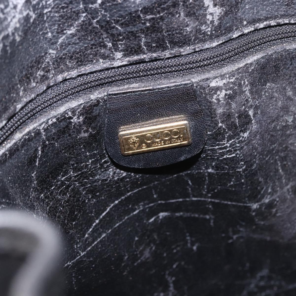 GUCCI Micro GG Supreme Web Sherry Line Bag PVC Black 001 116 0933 Auth 203142