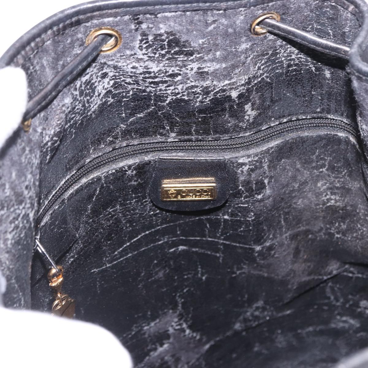 GUCCI Micro GG Supreme Web Sherry Line Bag PVC Black 001 116 0933 Auth 203142