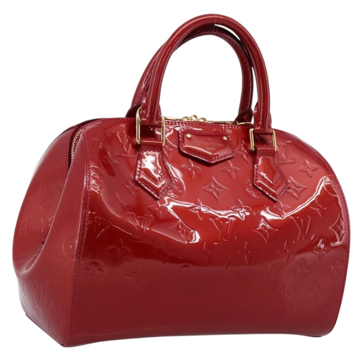 LOUIS VUITTON Vernis Montana Hand Bag Pomme Damour M90058 LV Auth 203143A