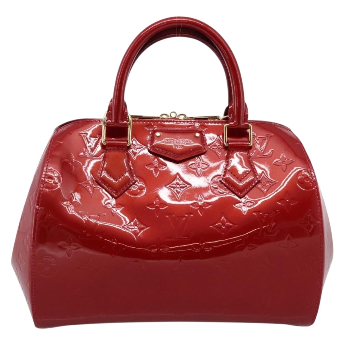 LOUIS VUITTON Vernis Montana Hand Bag Pomme Damour M90058 LV Auth 203143A