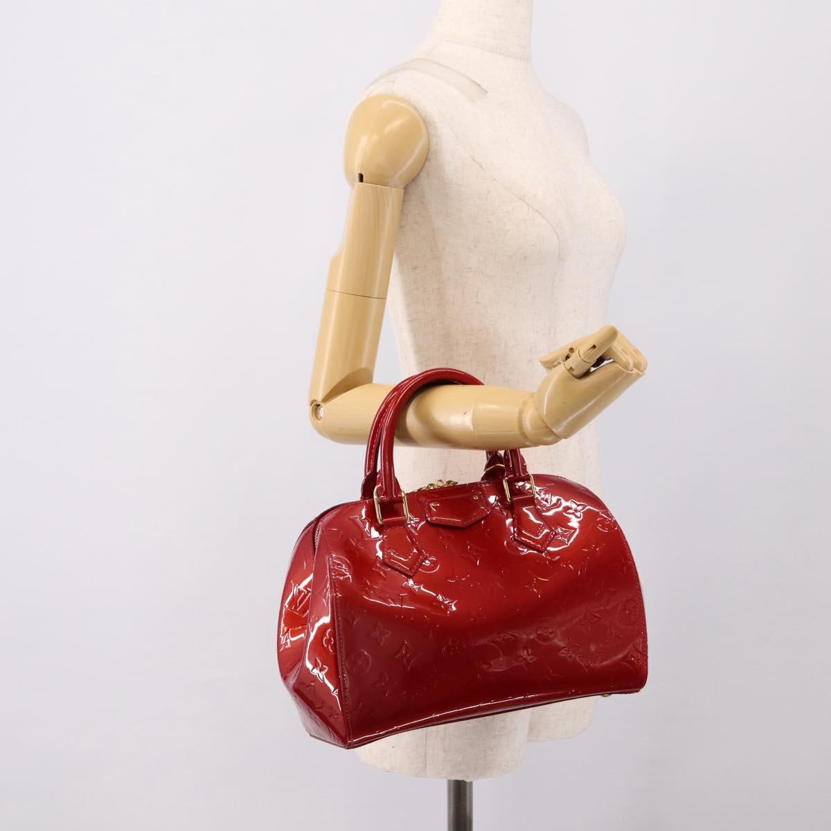 LOUIS VUITTON Vernis Montana Hand Bag Pomme Damour M90058 LV Auth 203143A