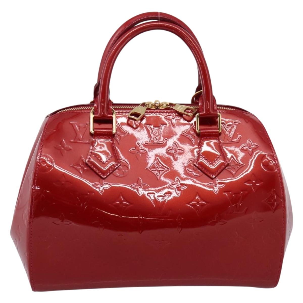 LOUIS VUITTON Vernis Montana Hand Bag Pomme Damour M90058 LV Auth 203143A