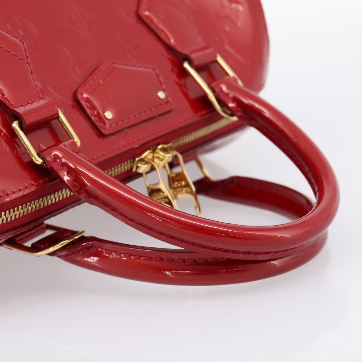 LOUIS VUITTON Vernis Montana Hand Bag Pomme Damour M90058 LV Auth 203143A