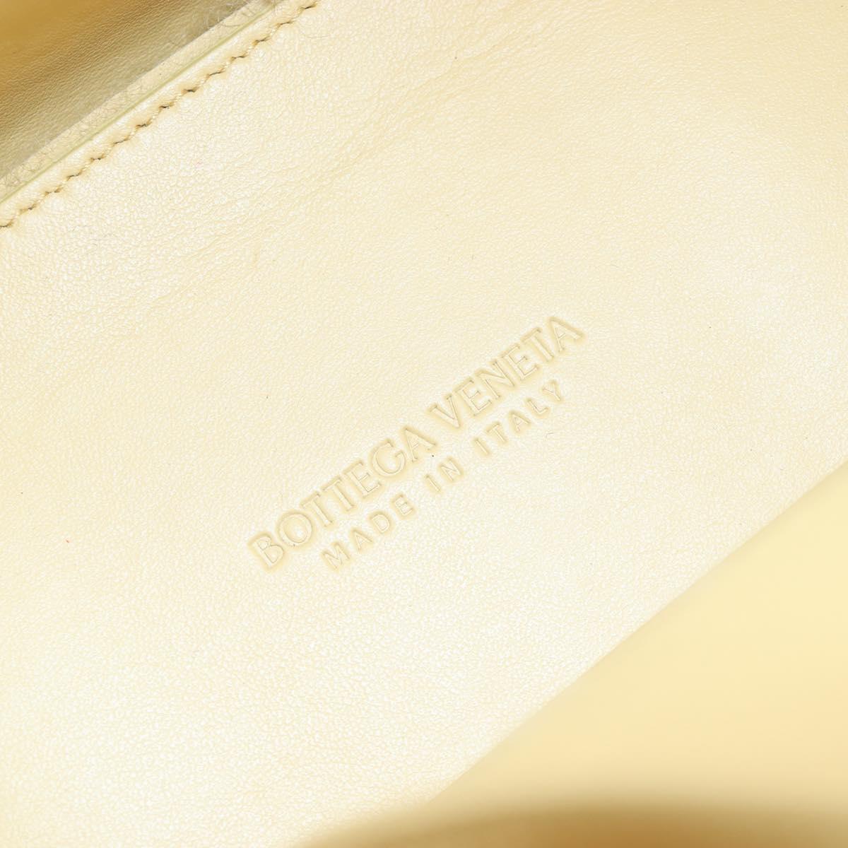BOTTEGA VENETA Hand Bag Wool Beige Auth 203144M