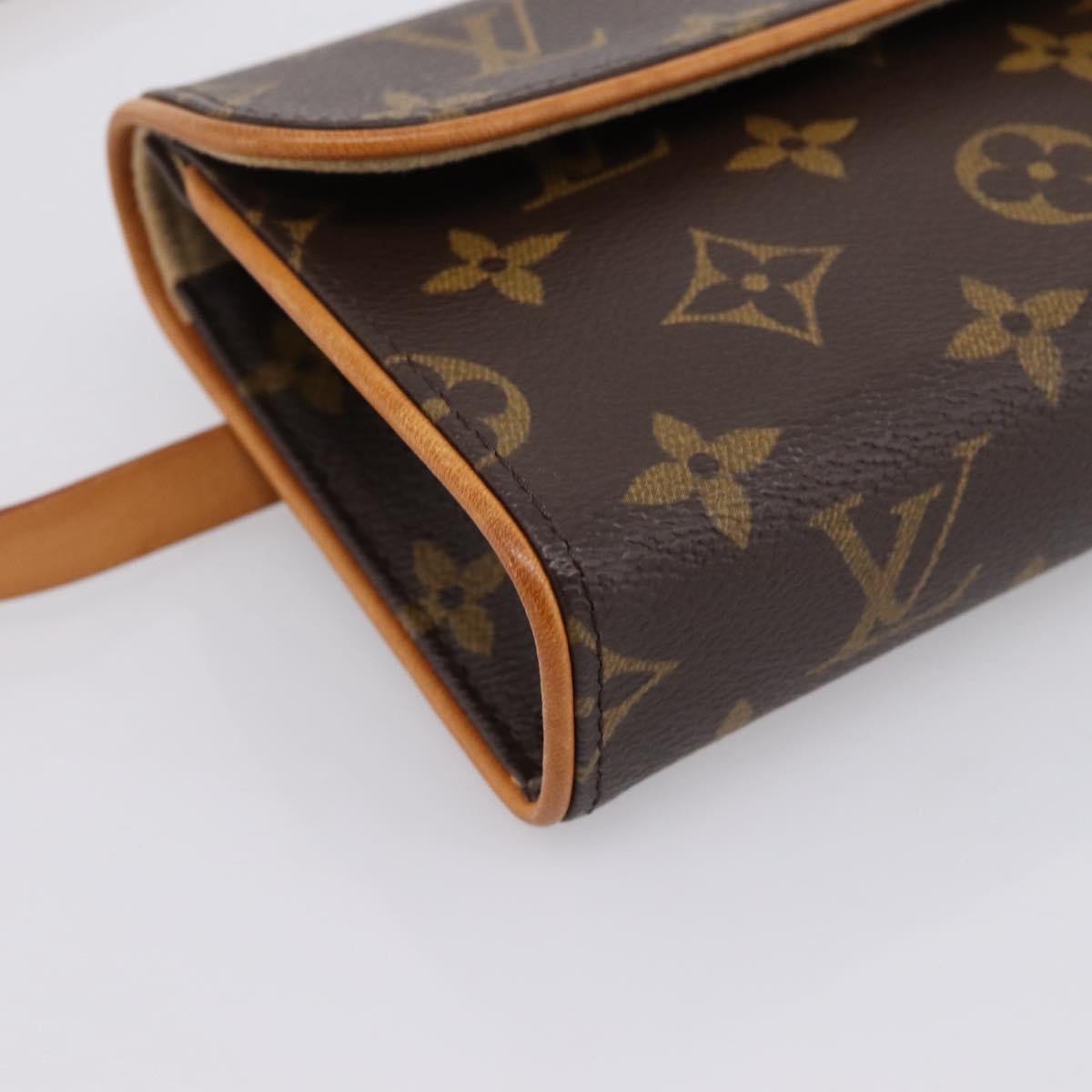 LOUIS VUITTON Monogram Pochette Florentine Waist Bag M51855 LV Auth 203155V