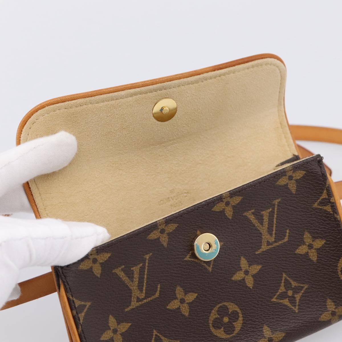 LOUIS VUITTON Monogram Pochette Florentine Waist Bag M51855 LV Auth 203155V