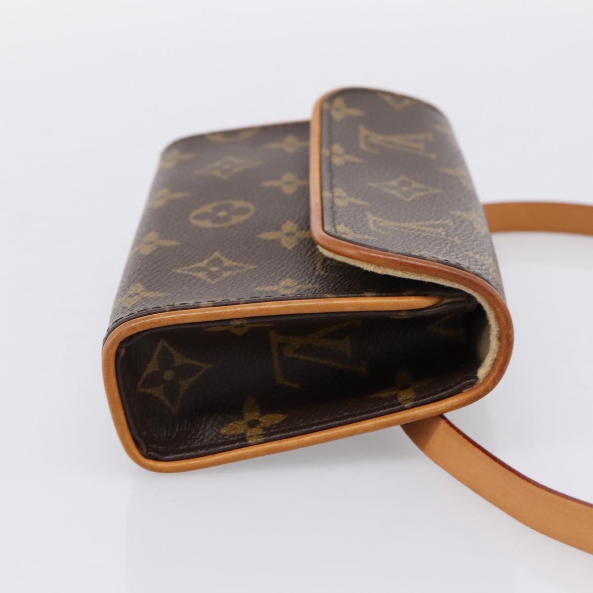 LOUIS VUITTON Monogram Pochette Florentine Waist Bag M51855 LV Auth 203155V