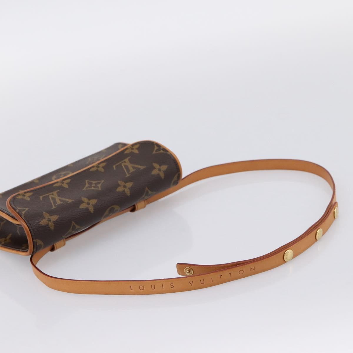 LOUIS VUITTON Monogram Pochette Florentine Waist Bag M51855 LV Auth 203155V