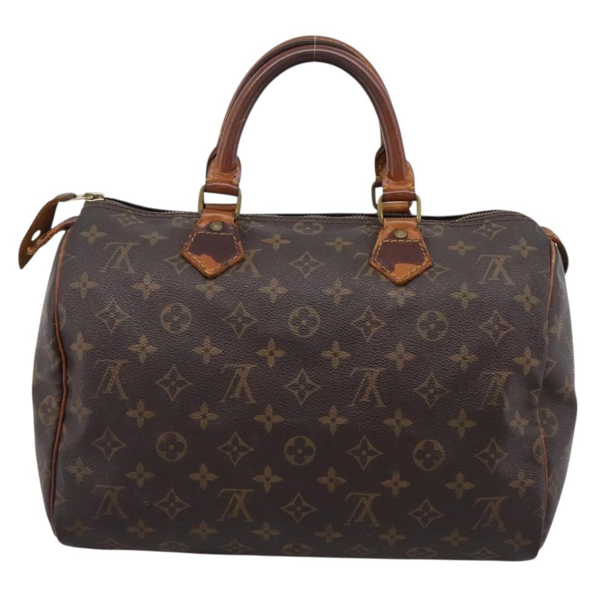 LOUIS VUITTON Monogram Speedy 30 Hand Bag M41526 LV Auth 203162